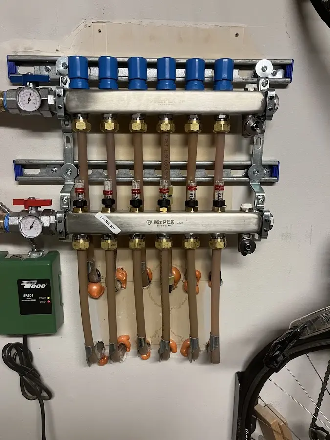 Plumber performing Gas Line Installation at a residential property in Fair Oaks Ranch